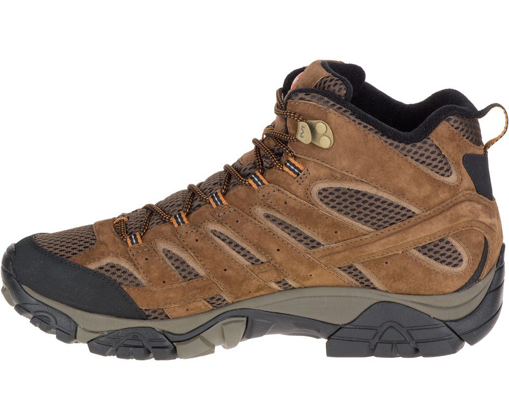 Merrell Vandrestøvler Herre - Moab 2 Mid Waterproof Wide Width - Brune - DHO403189